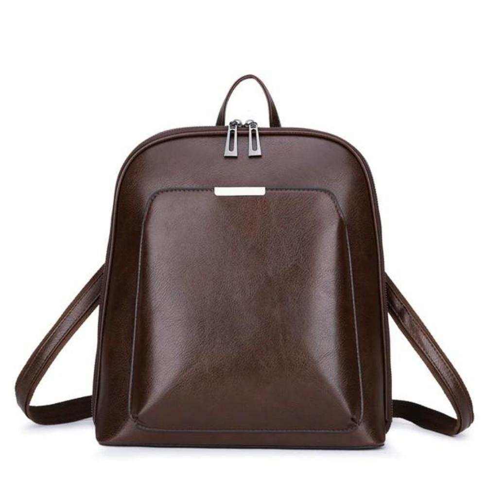 Classic Double-Zip Sleek Backpack