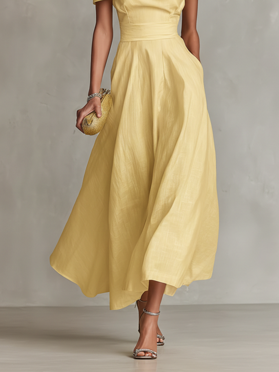 Vivian | Women's Elegant One-Shoulder Maxi Dress