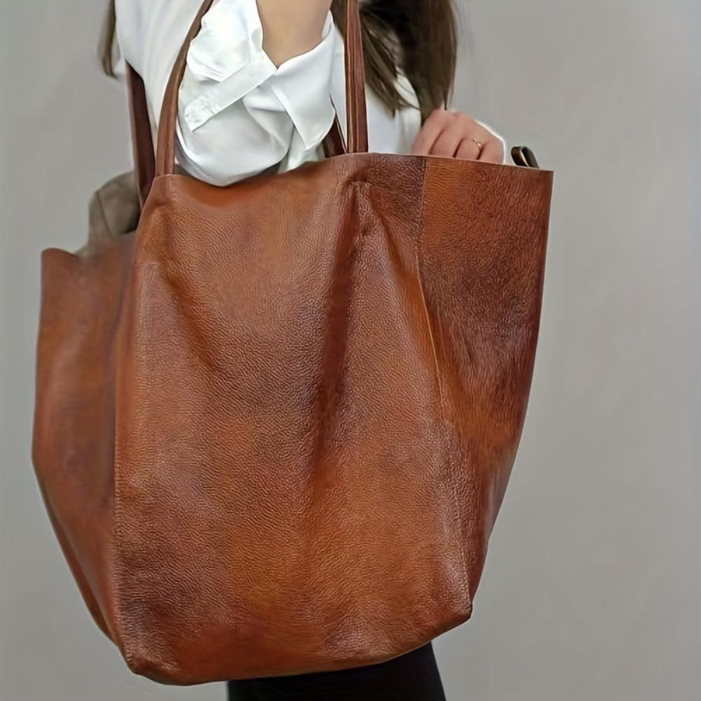 Renee Soft Vintage Tote – Large Capacity