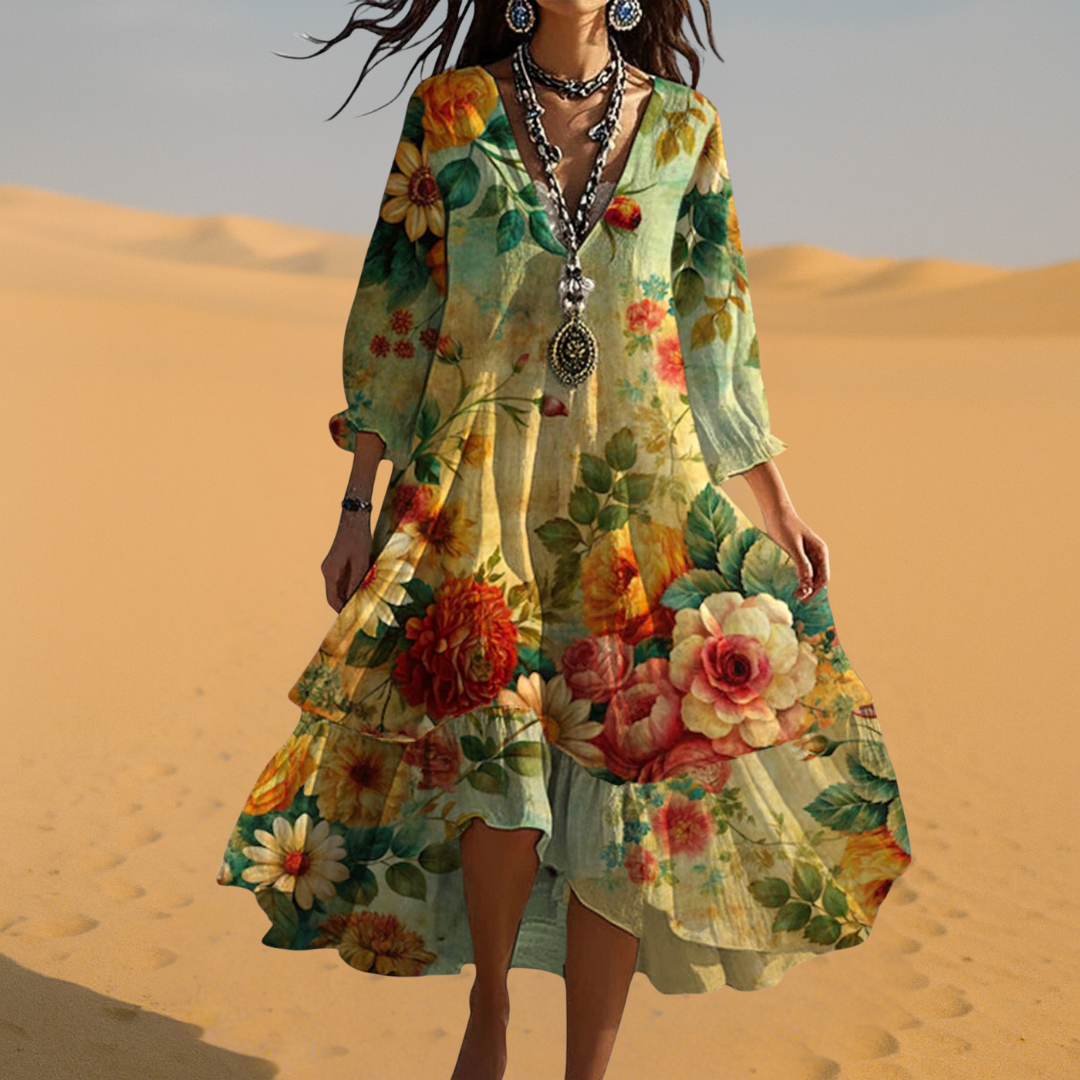 Aurelia | Women's Summer Floral Midi Dress