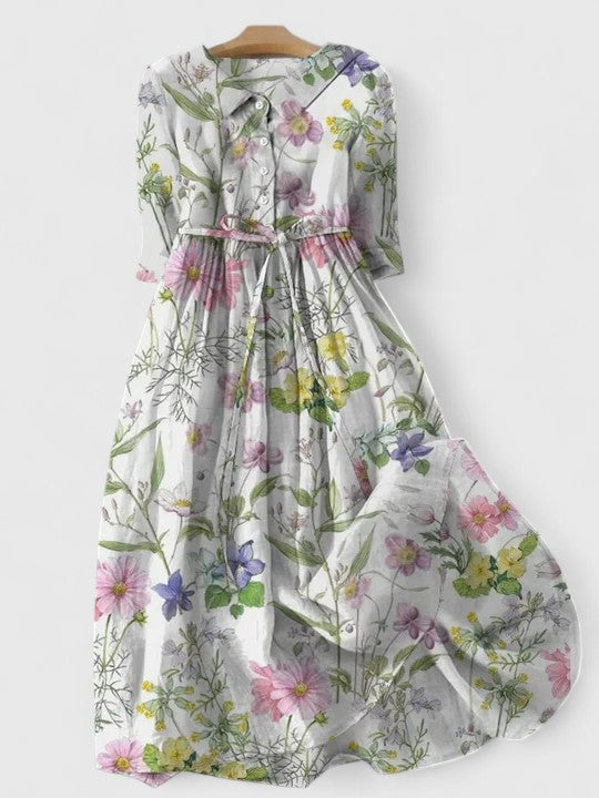 Eden | Rose Garden Linen Dress