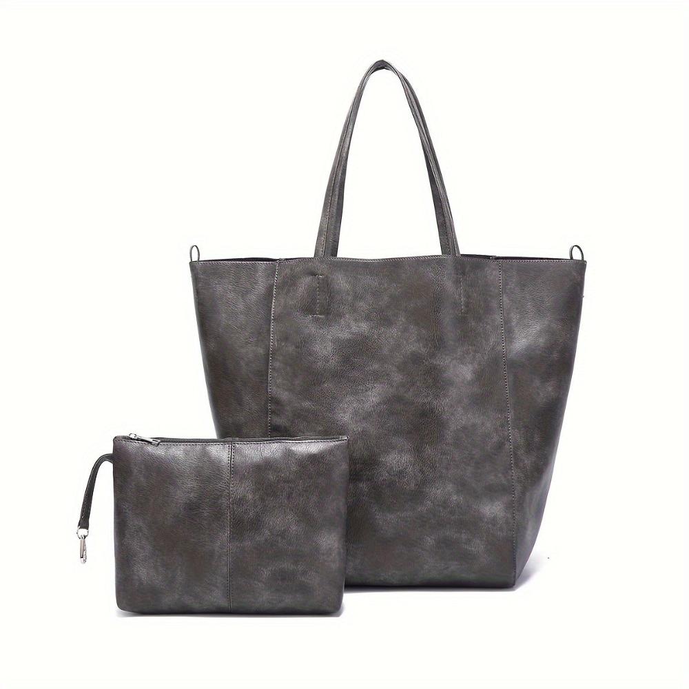 Renee Soft Vintage Tote – Large Capacity