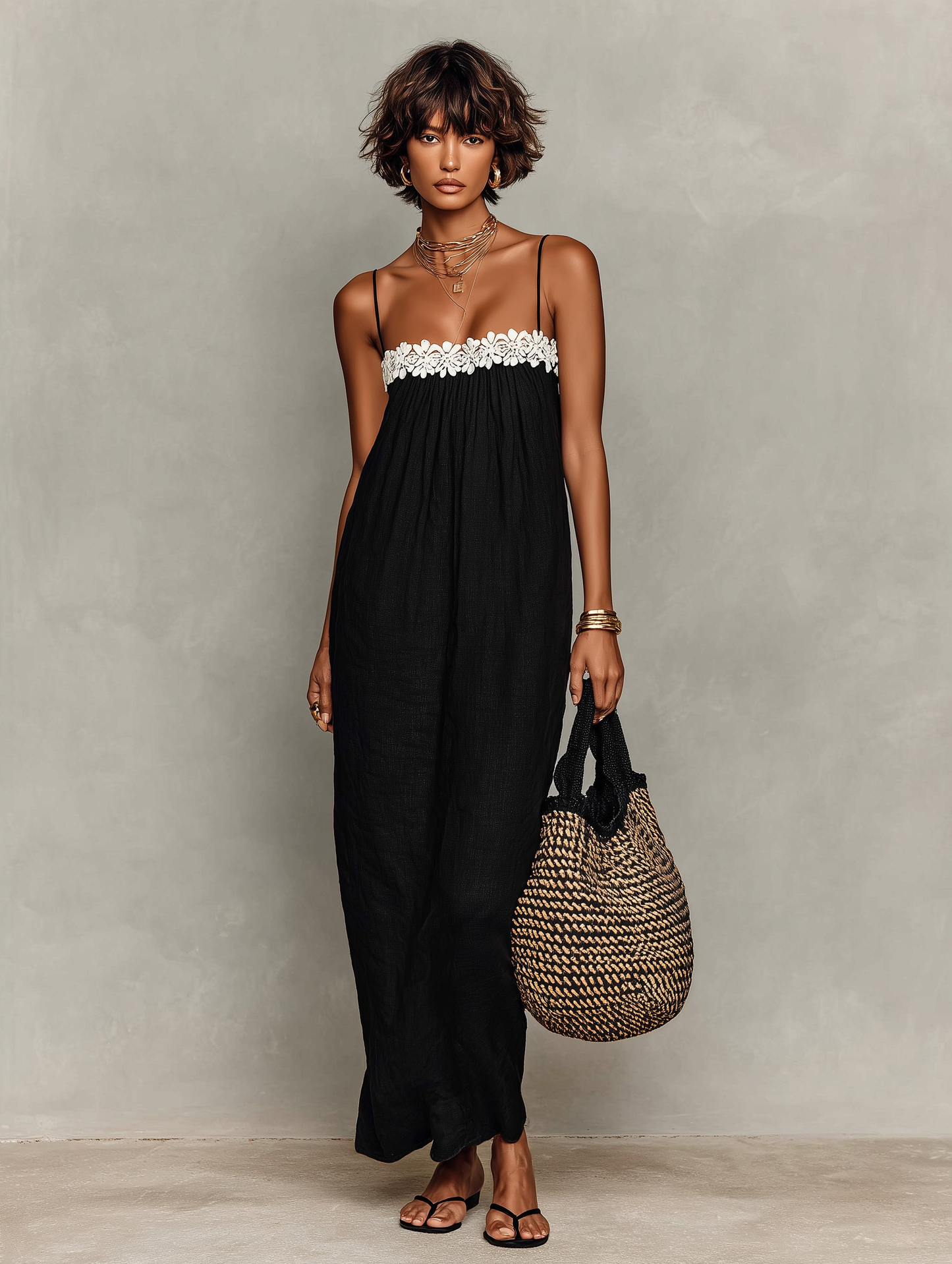 Eva | Women's Elegant Flowy Maxi Dress