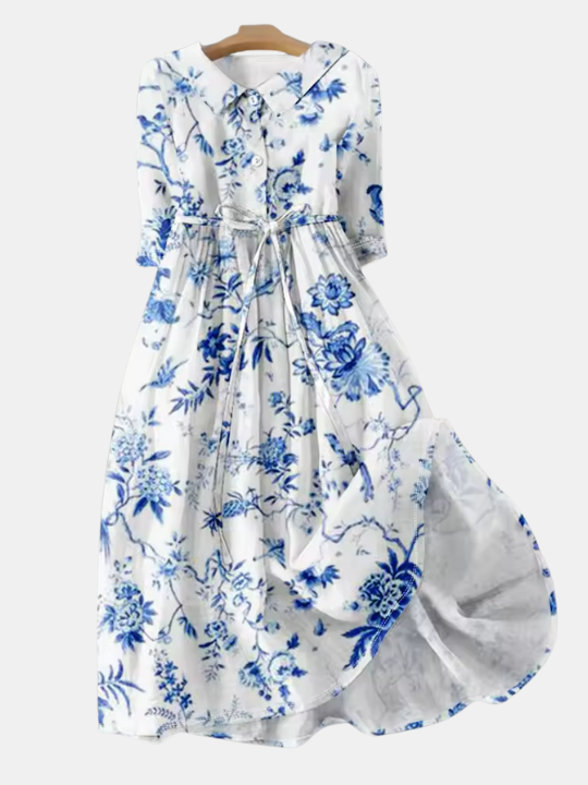 Claudia | Lavender Petal Midi Dress