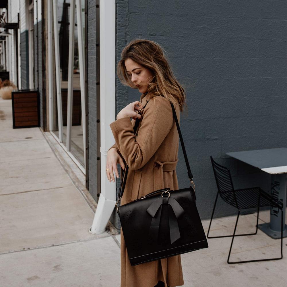 Graceful Bow-Tie Satchel