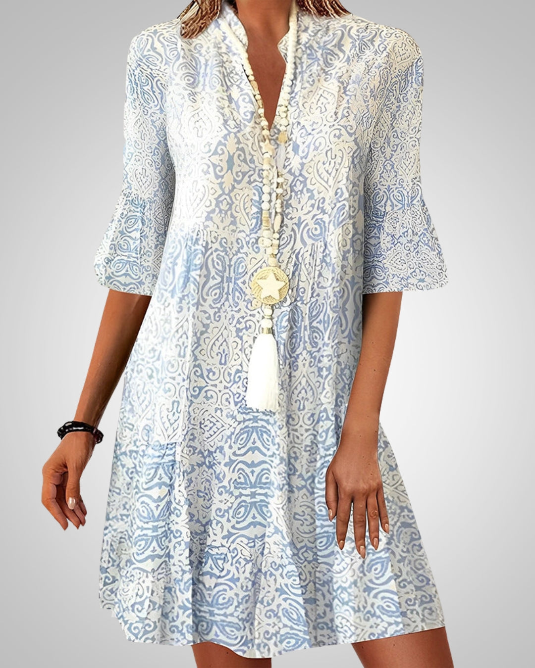 Ellowyn | Women's Summer V-Neck Boho Dress