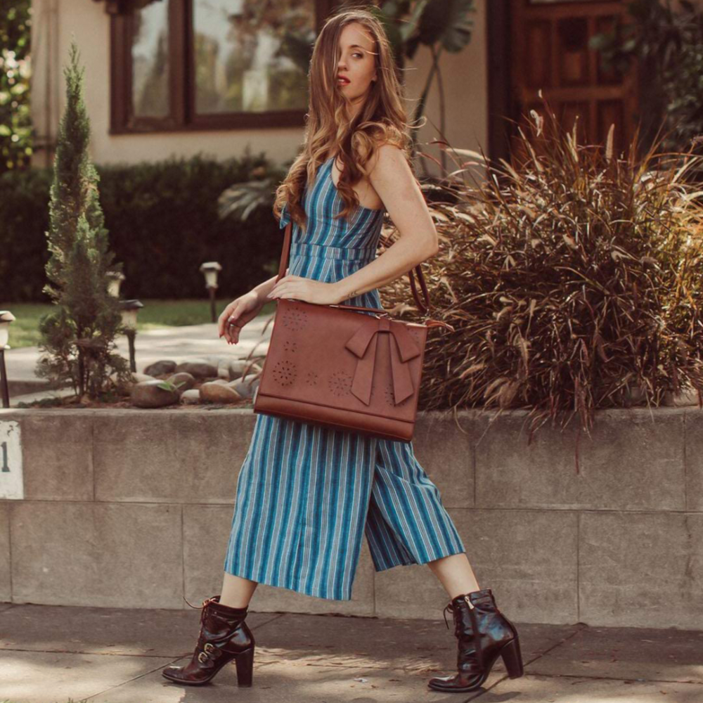 Graceful Bow-Tie Satchel