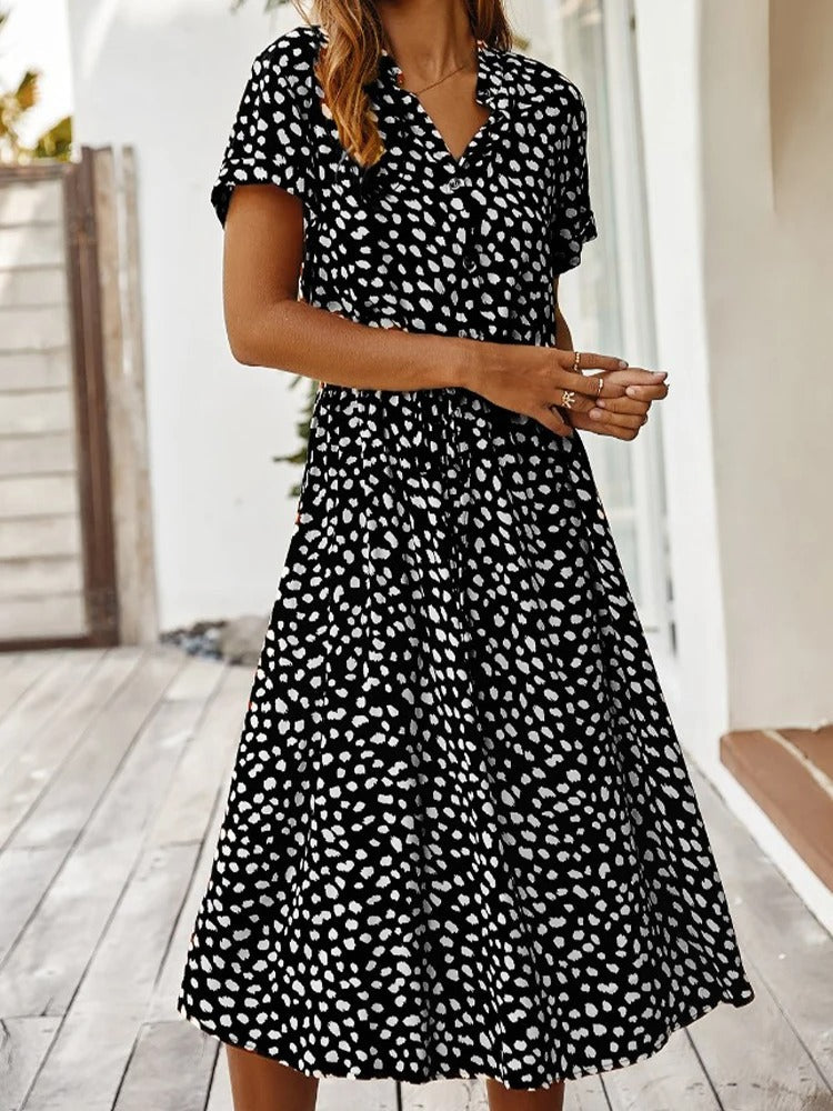 Emerie | Women's Casual Printed Shirt Dress
