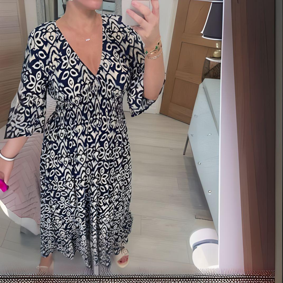 Nerida | Boho Everyday Print Dress