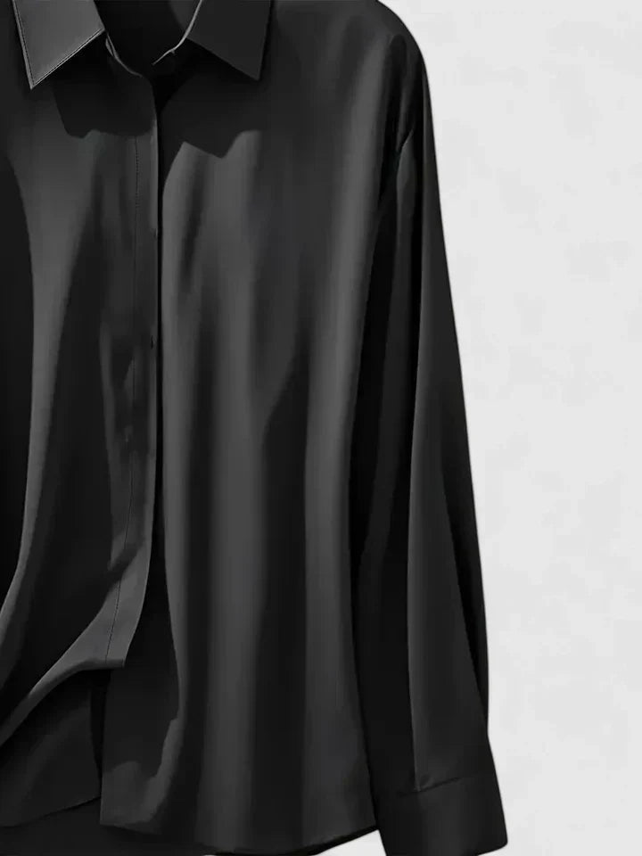 Melvaya | Women's Classic Light Weight Button Blouse