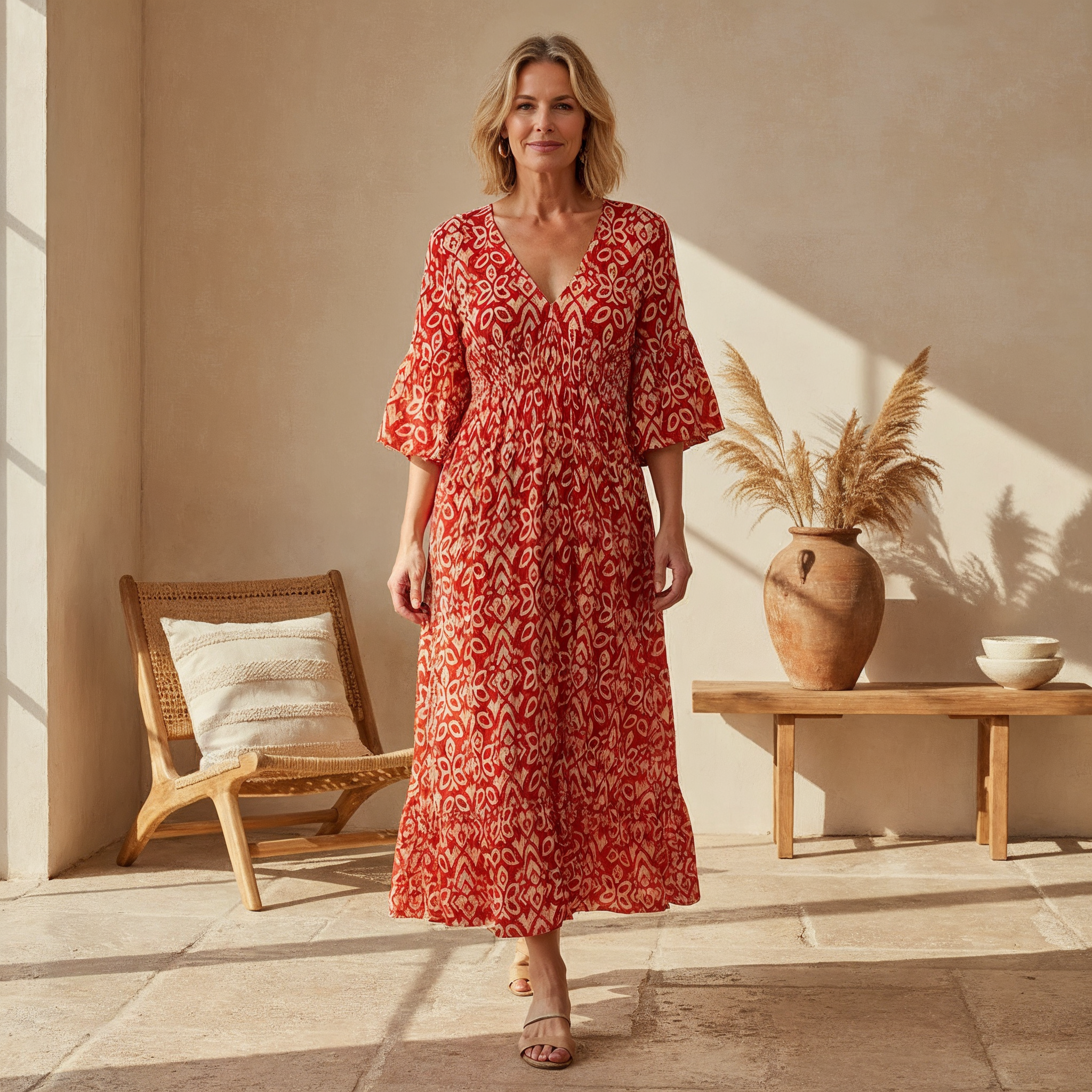 Nerida | Boho Everyday Print Dress