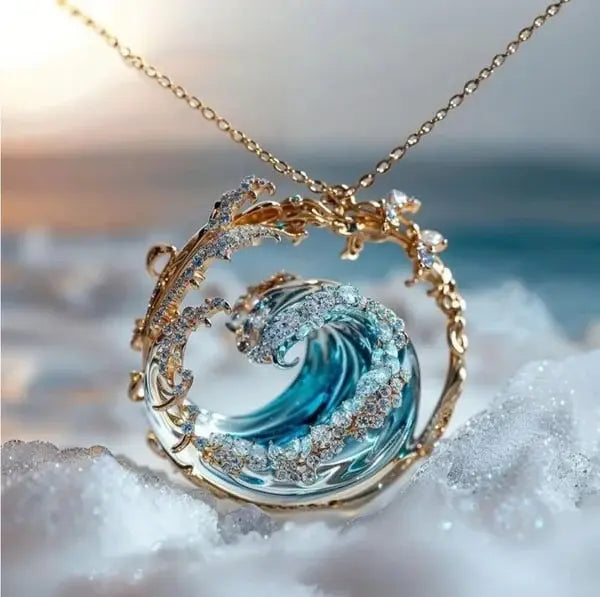 Ocean Whisper | Blue Oath Pendant Necklace