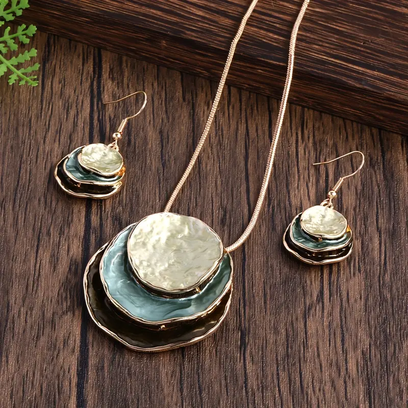 Serenity Blue | Vintage Layered Stone Necklace Set