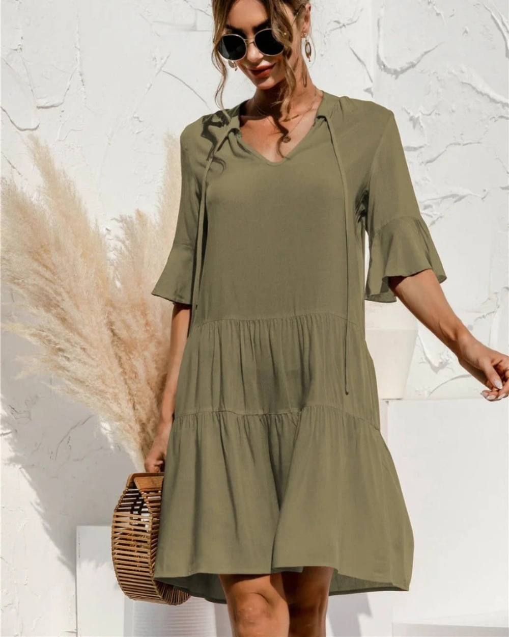 Irena | Women's Casual Puffed Sleeves Summer Dress