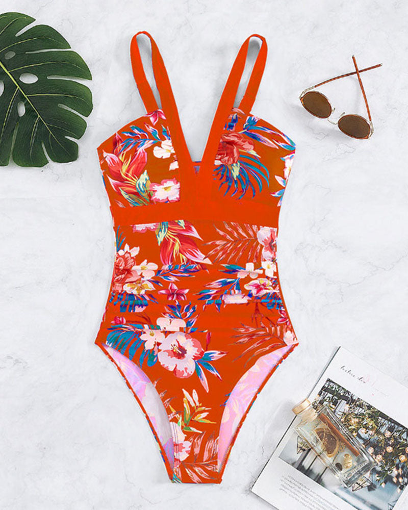 Harlow | Women's Elegant One-Piece Floral Swimsuit