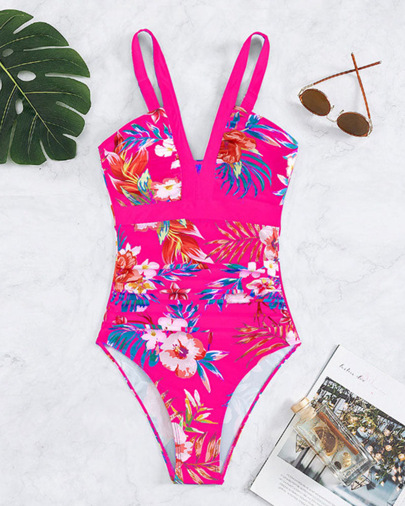 Harlow | Women's Elegant One-Piece Floral Swimsuit