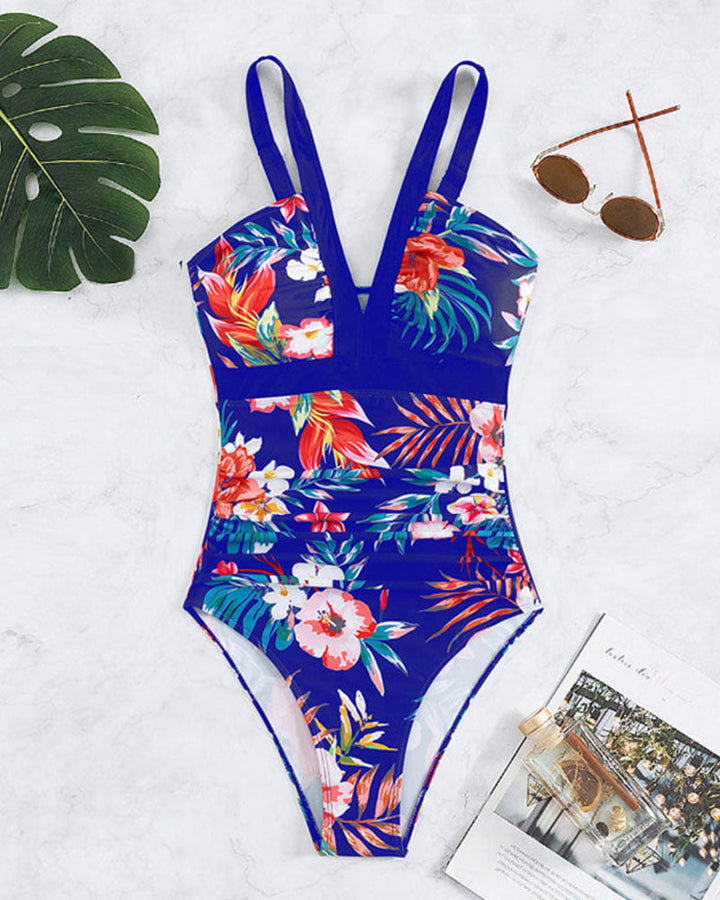 Harlow | Women's Elegant One-Piece Floral Swimsuit
