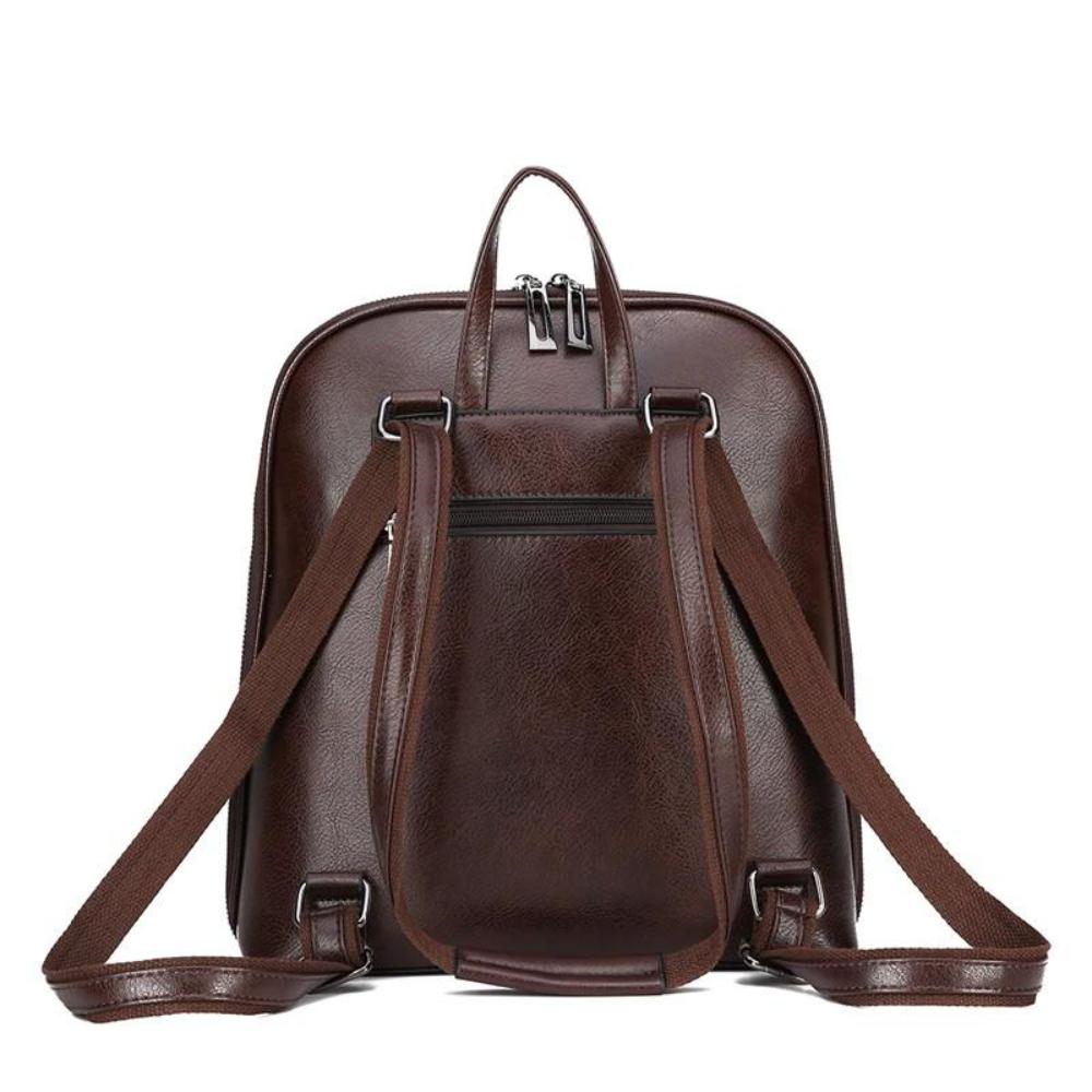 Classic Double-Zip Sleek Backpack