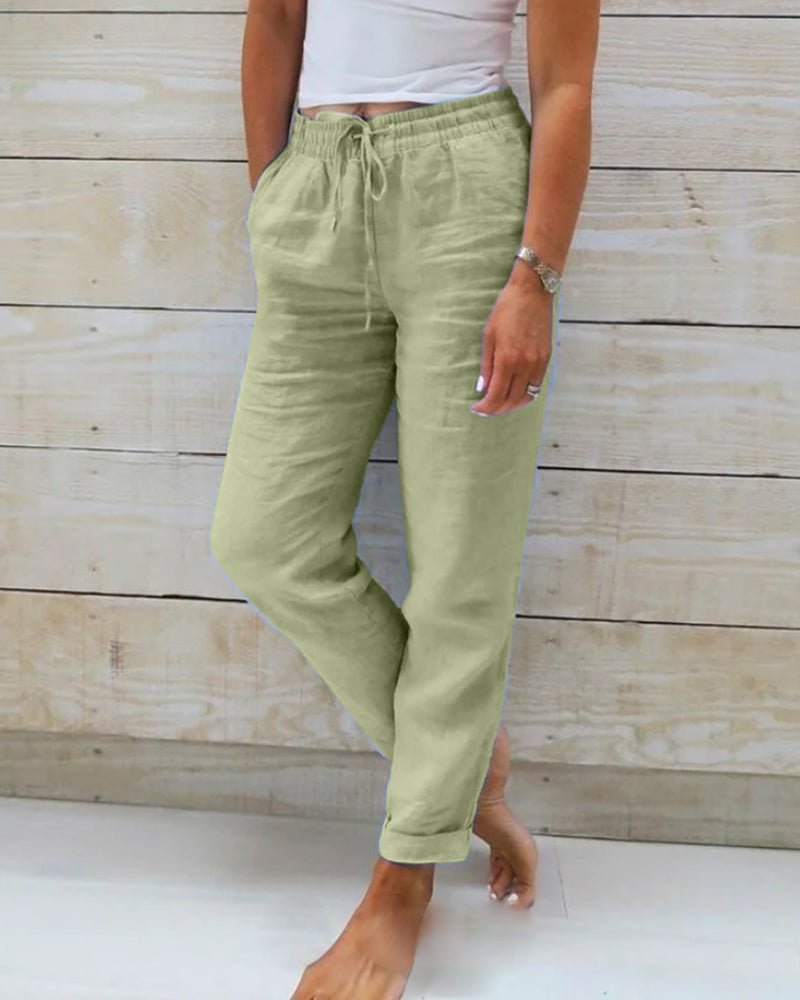 Vaelina | Linen Summer Jogger Pants