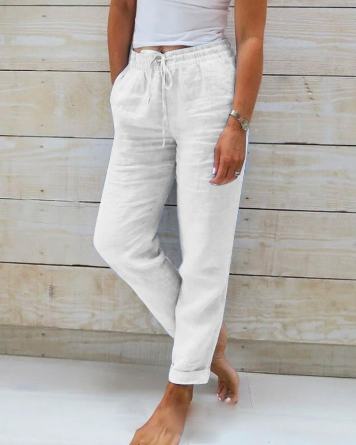Vaelina | Linen Summer Jogger Pants