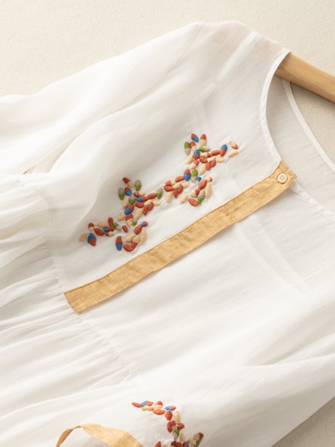 Clara | Women's Elegant Linen Midi Dress