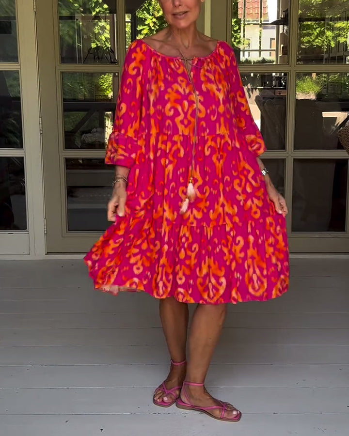 CORALIE | SOFT RELAXED PRINT DRESS