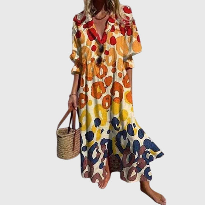 Amara | Casual Boho Summer Dress with Sleeves