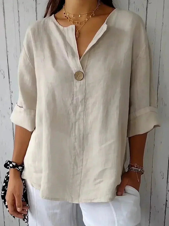 LINA™ RELAXED V-NECK TOP