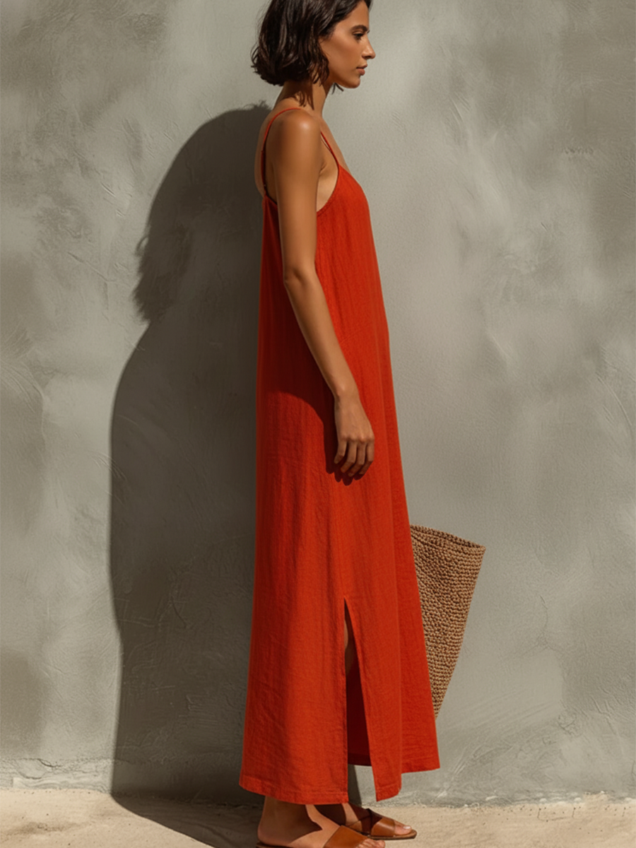 Autumn | Women's Summer Spaghettistrap Maxi Dress