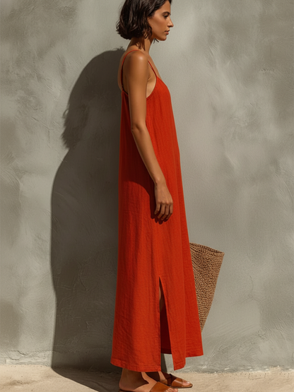 Autumn | Women's Summer Spaghettistrap Maxi Dress