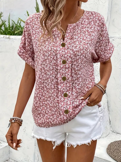 Verna | Women's Floral Print Casual Blouse