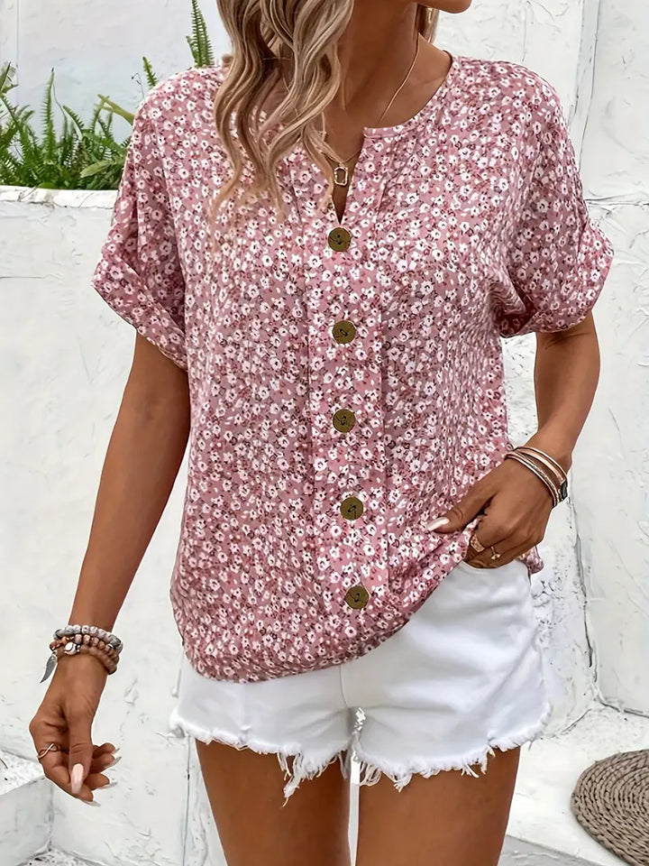 Verna | Women's Floral Print Casual Blouse