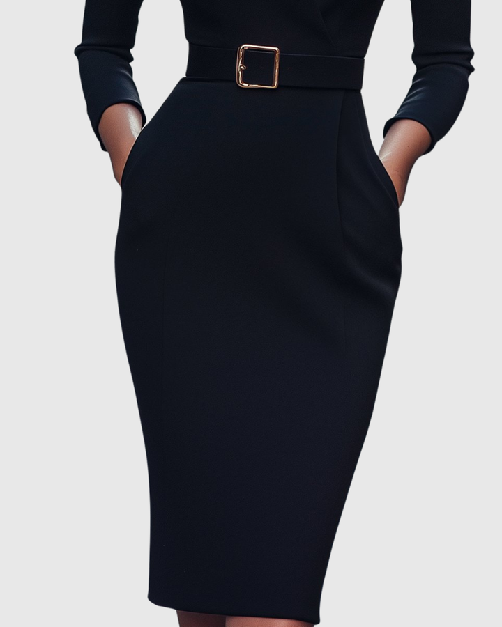 CLARIBEL | REFINED BLACK DRESS