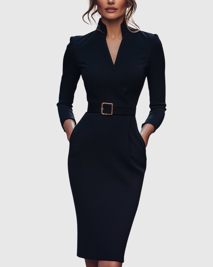 CLARIBEL | REFINED BLACK DRESS