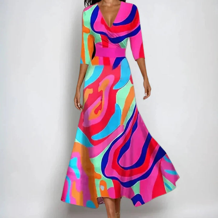 EMILY™ ELEGANT FLORAL DRESS