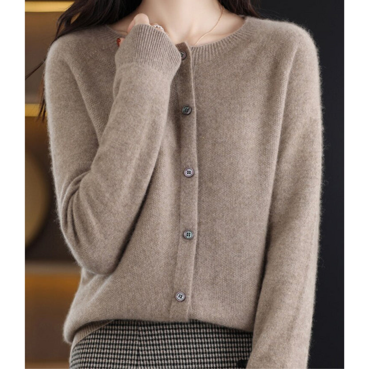 Jazlyn | Women’s Round Neck Relaxed Fit Cardigan
