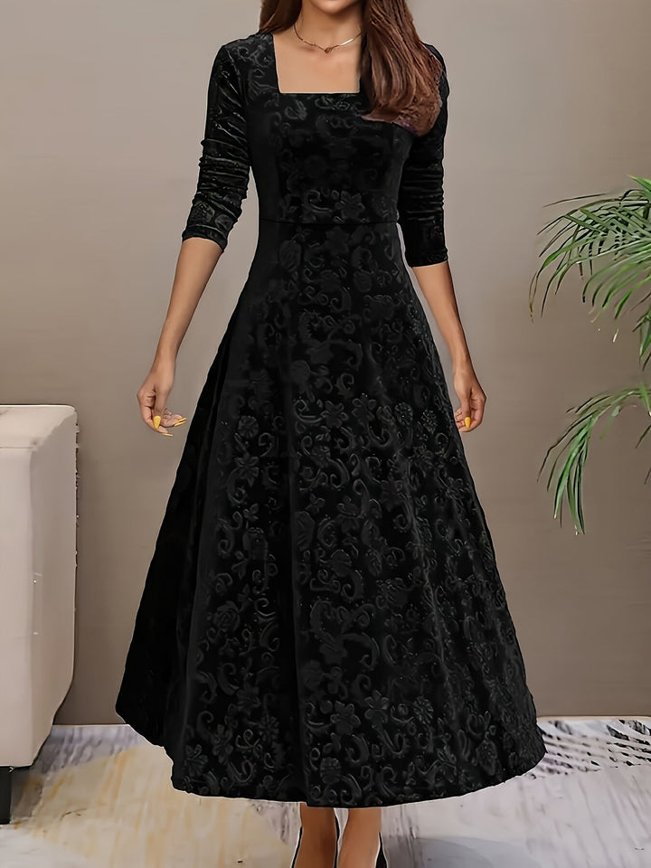 Roos | Women's Evening Floral Midi Dress