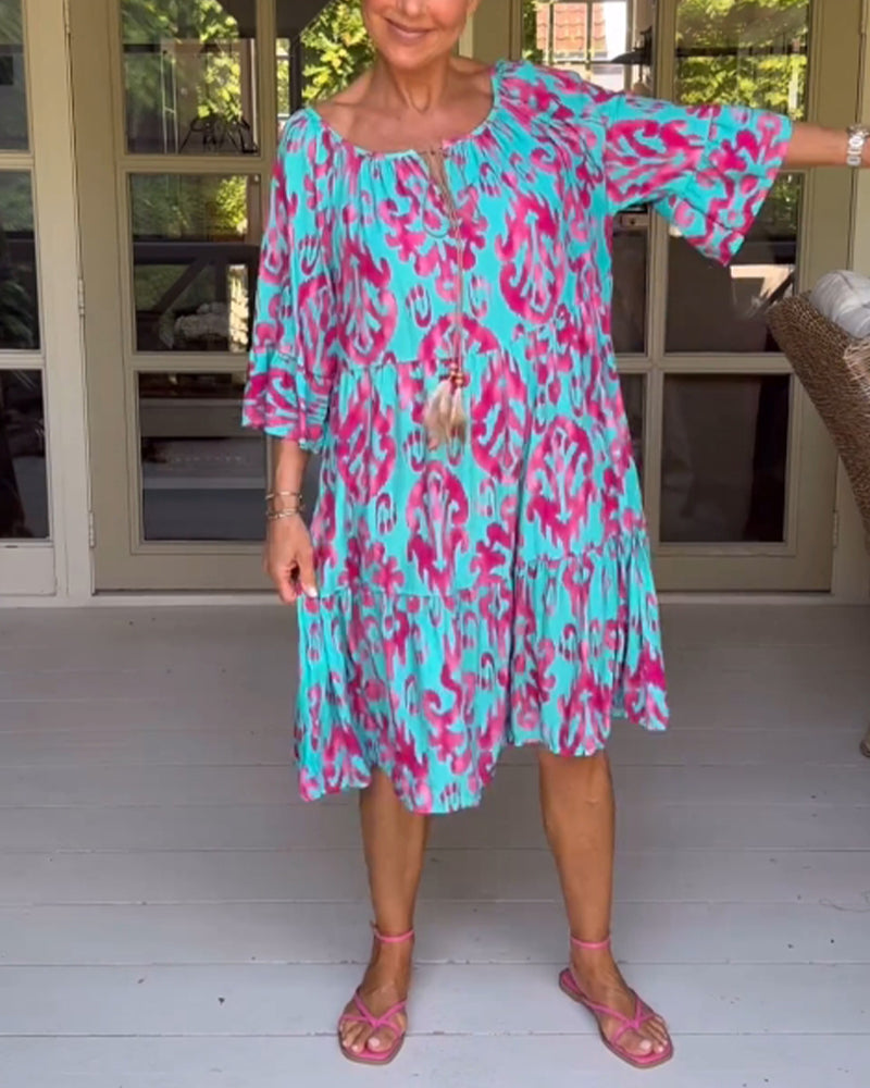 CORALIE | SOFT RELAXED PRINT DRESS