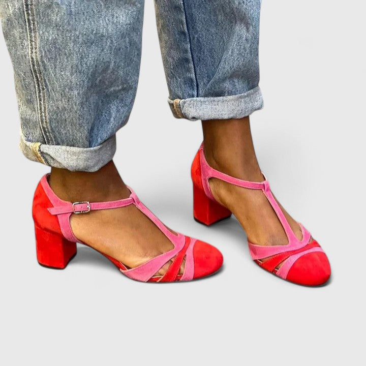 Scarlett | Women's Elegant Pink Low Heels