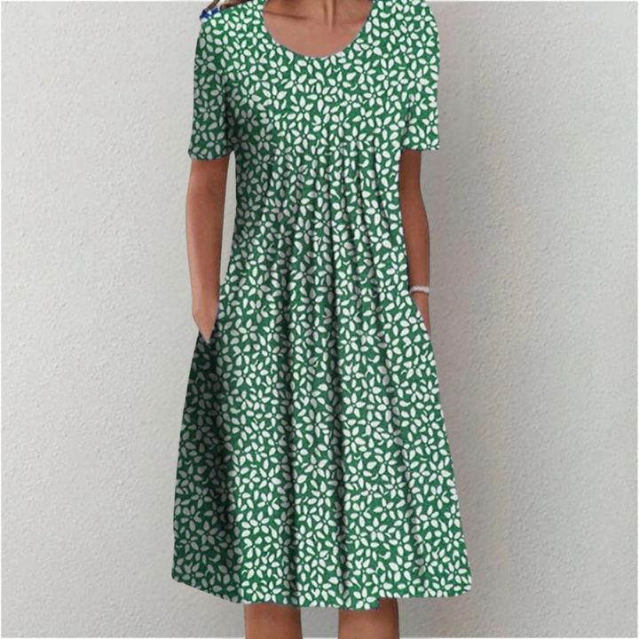Hailey | Women's Casual Floral Pocket Midi Dress