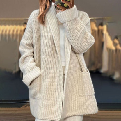 Kinsley | Women's Oversized Open-Front Knitted Cardigan