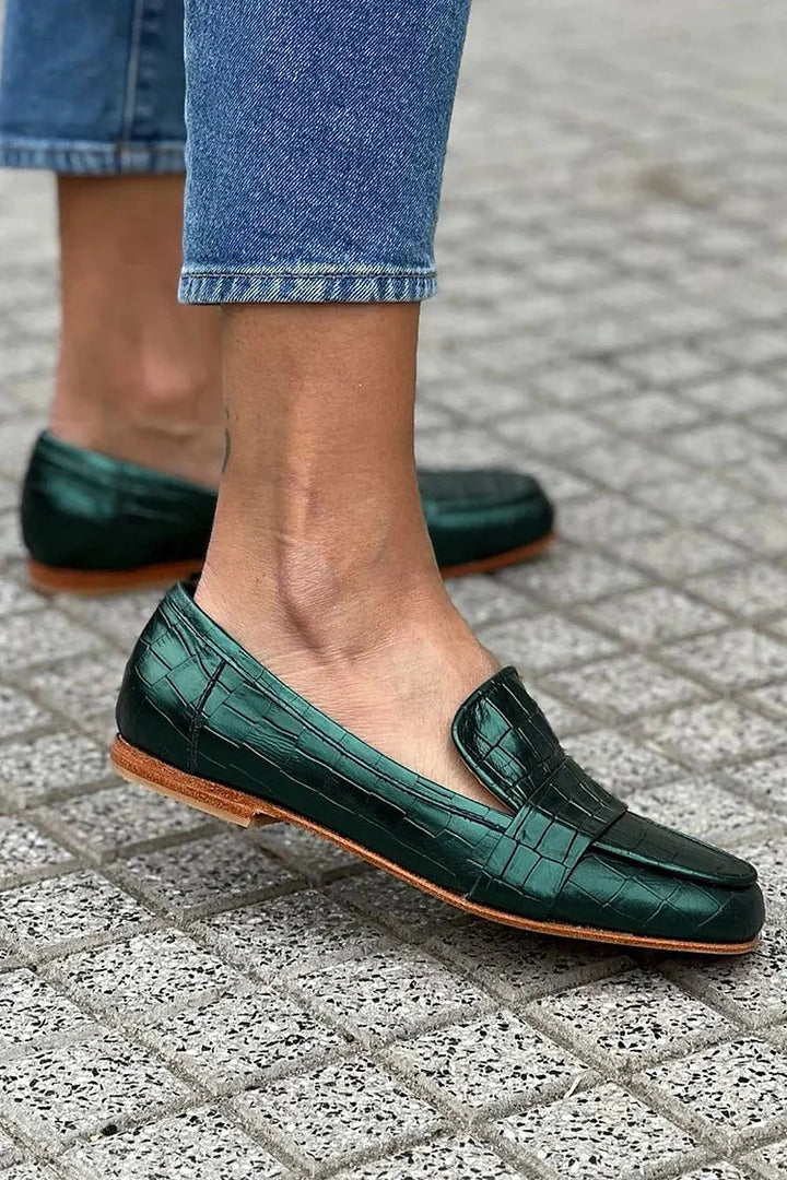 Sadie | Women's Orthopedic Croco Loafers