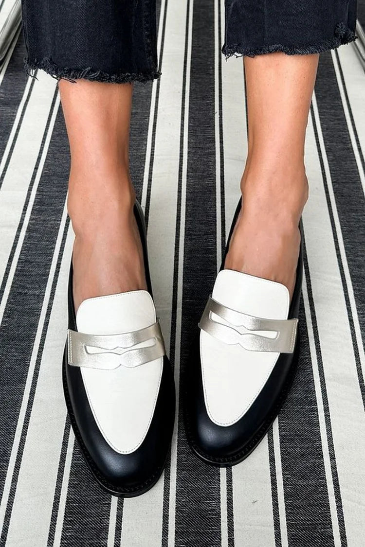 ZARINA | MONOCHROME CLASSIC LOAFERS