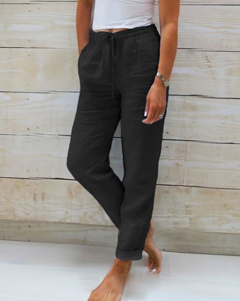 Vaelina | Linen Summer Jogger Pants