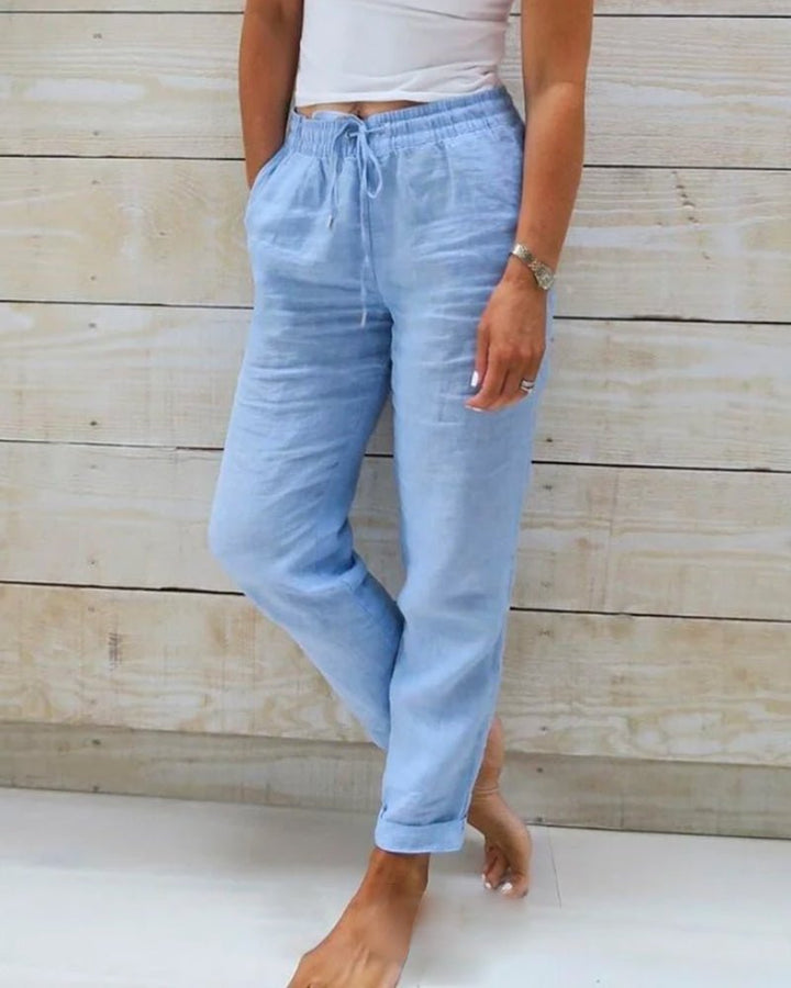 Vaelina | Linen Summer Jogger Pants