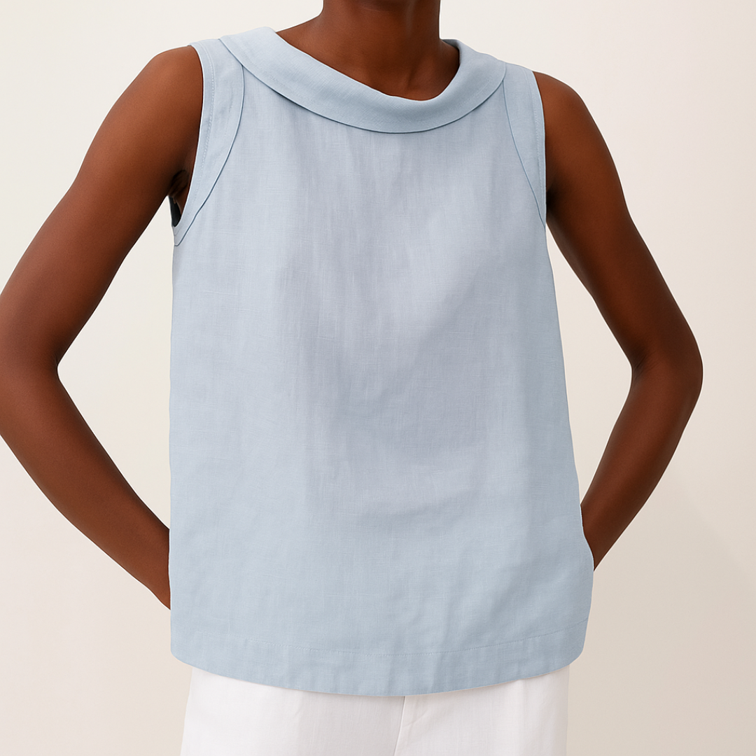 Maria | Women's Mockneck Sleeveless Casual Top