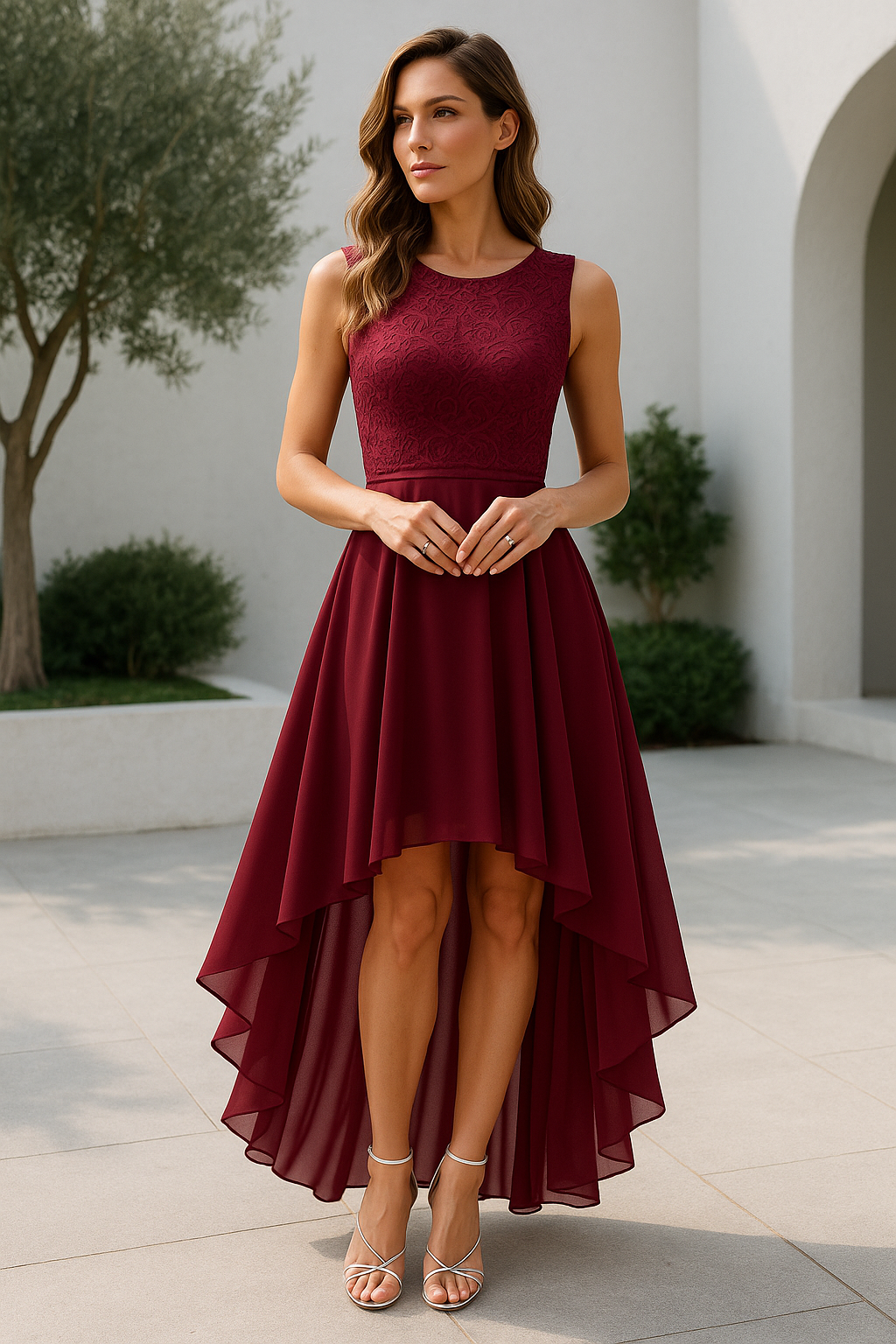 Alexa | Women’s Elegant Wedding Guest Midi Dress