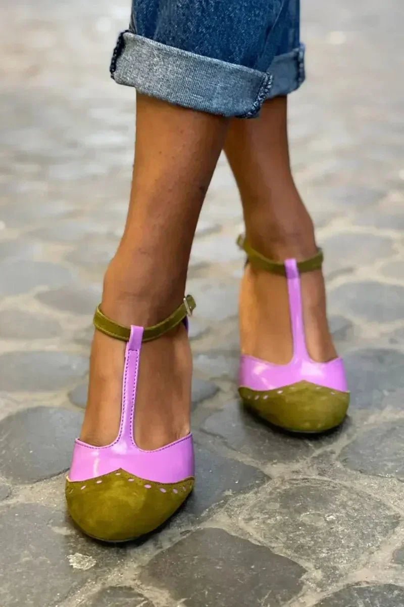 KYLIE | CLOSED SANDAL WITH T-BAR STRAP