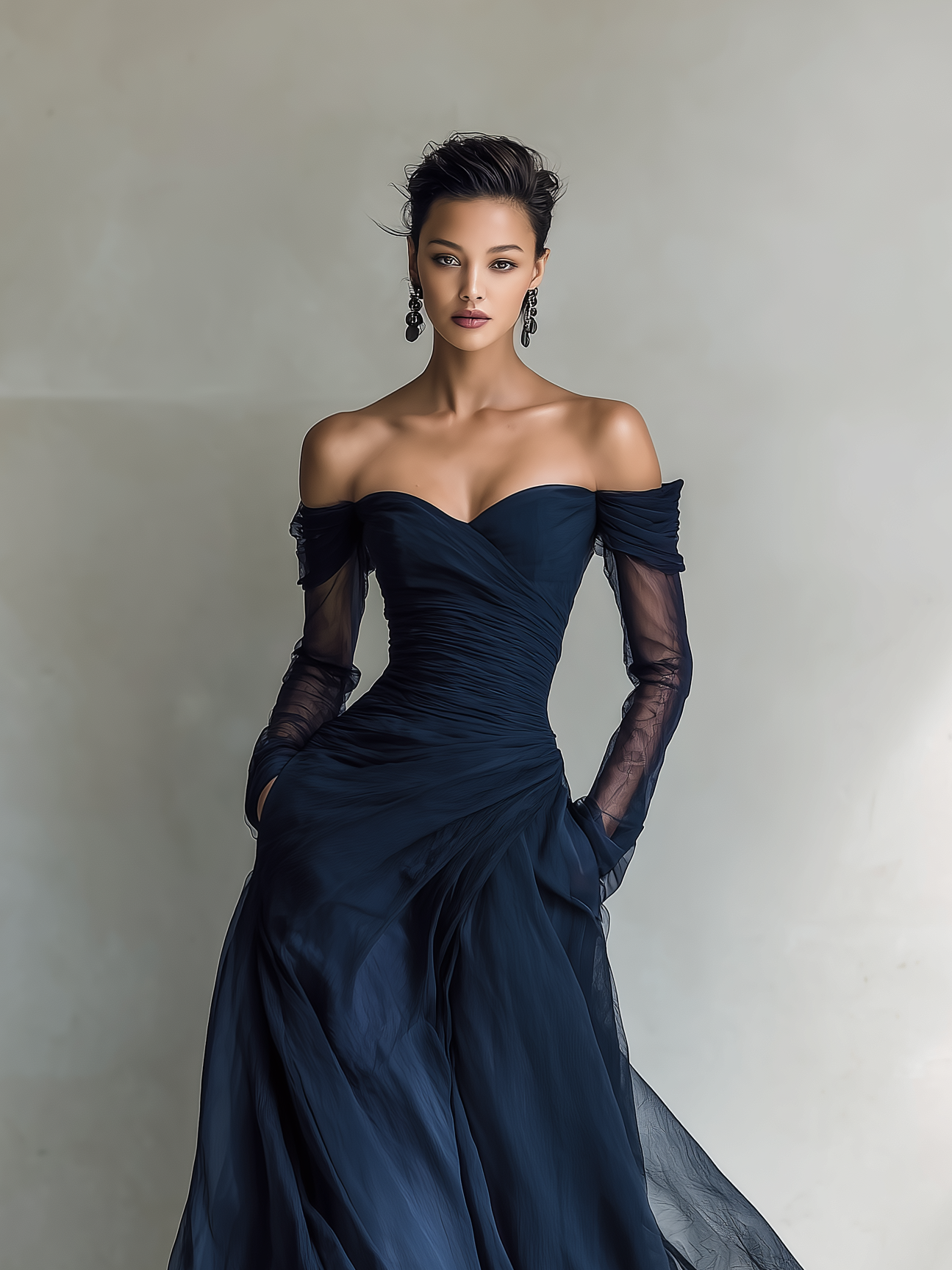 Zoey | Women's Elegant Off-Shoulder Maxi Dress