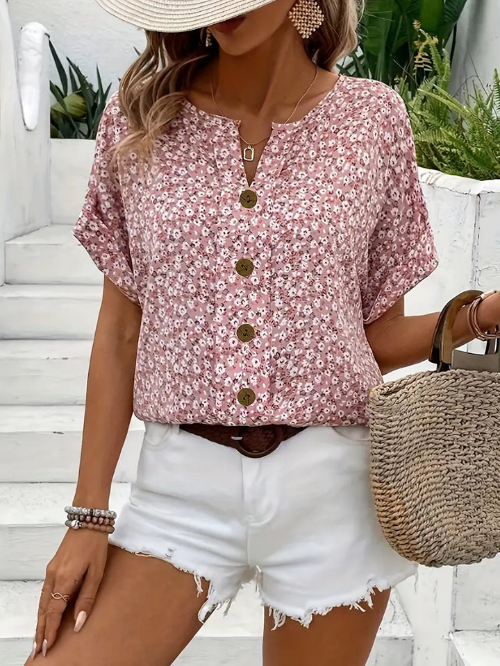 Verna | Women's Floral Print Casual Blouse